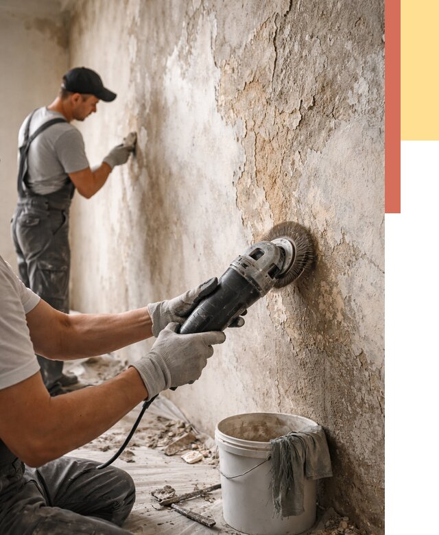 Снятие и удаление краски со стен в Морозовске от 2156 руб. — ОТДЕЛОЧНИК-Мрз