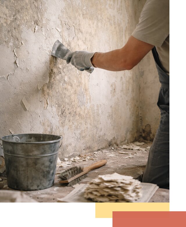 Удаление старой краски со стен в Морозовске качественно и быстро