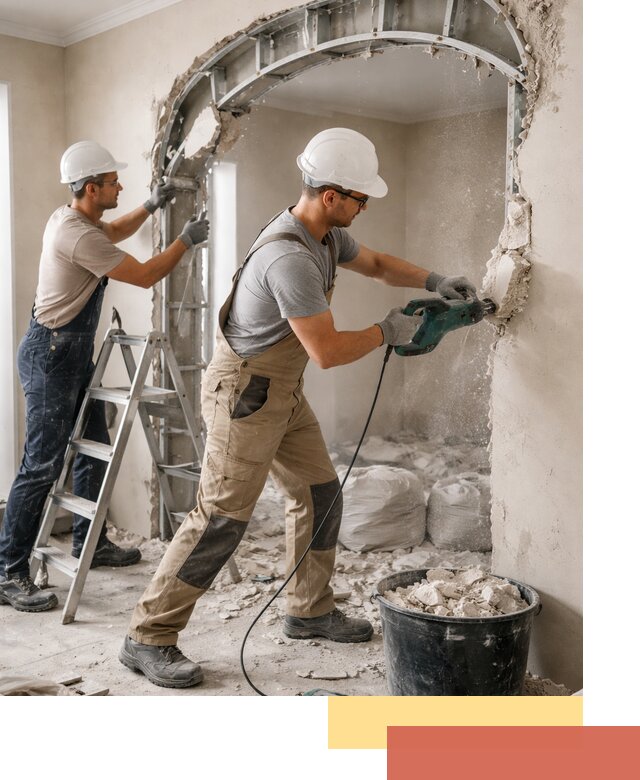 Демонтаж гипсокартонной арки в Морозовске быстро и аккуратно