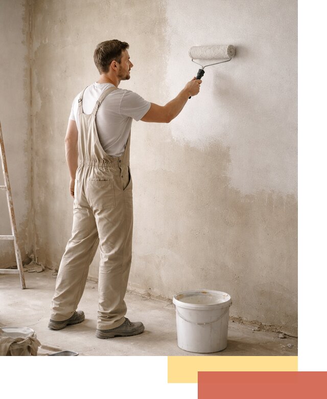 Грунтовка стен под отделку в Морозовске профессиональным раствором