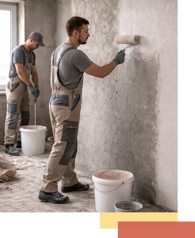 Нанесение бетоноконтакта на стены в Морозовске для последующей отделки