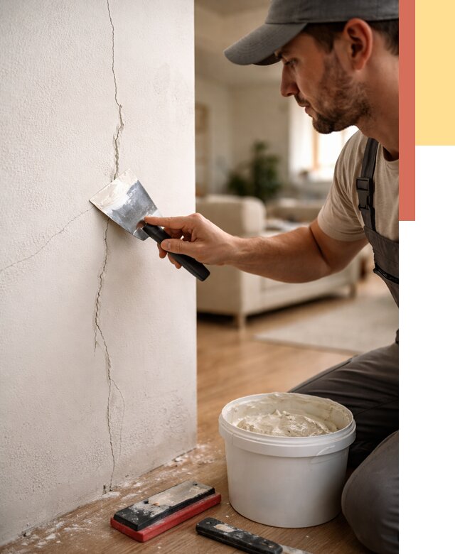 Заделка трещин и сколов в Морозовске от 2515 руб. — быстро и недорого | ОТДЕЛОЧНИК-Мрз