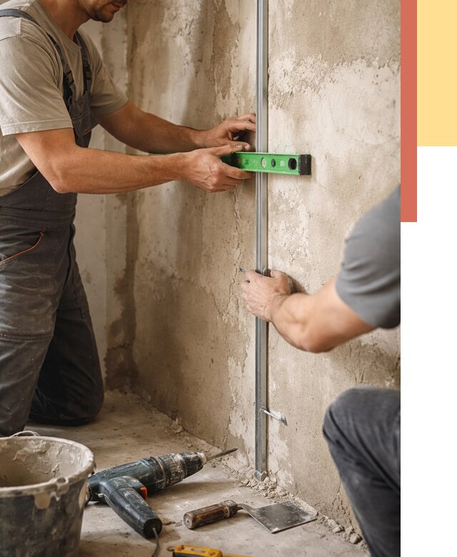 Установка штукатурных маяков в Морозовске от 7186 руб. — быстро и недорого | ОТДЕЛОЧНИК-Мрз