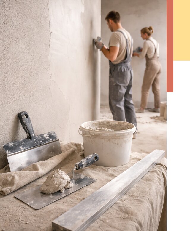 Штукатурка стен гипсовая в Морозовске от 4620 руб/м2 — быстро и недорого | ОТДЕЛОЧНИК-Мрз