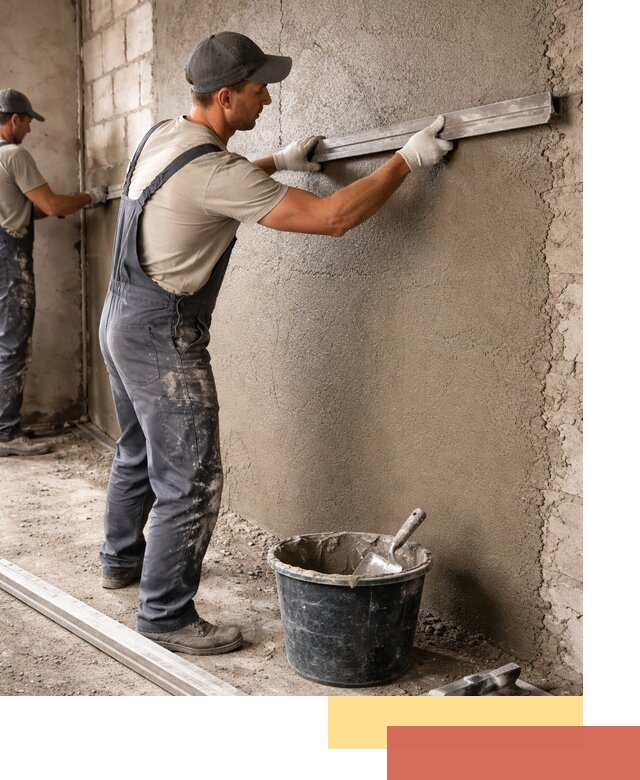 Штукатурка стен цементно-песчаная в Морозовске профессионально