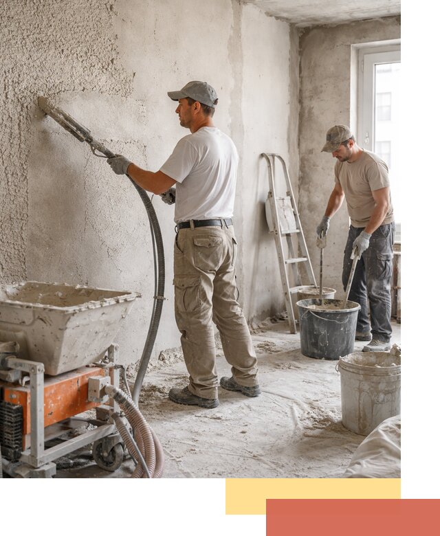 Машинная штукатурка стен в Морозовске — быстро и качественно