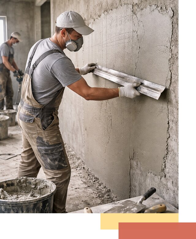 Штукатурка бетонных стен в Морозовске качественно и долговечно