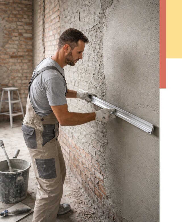 Штукатурка кирпичных стен в Морозовске от 4620 руб/м2 — быстро и недорого | ОТДЕЛОЧНИК-Мрз