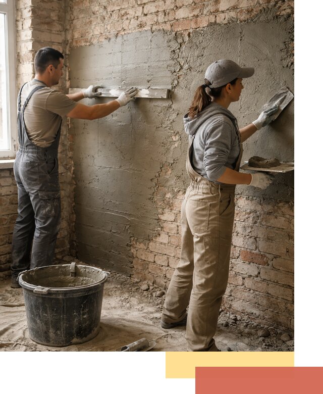 Штукатурка кирпичных стен в Морозовске — качественно и надежно