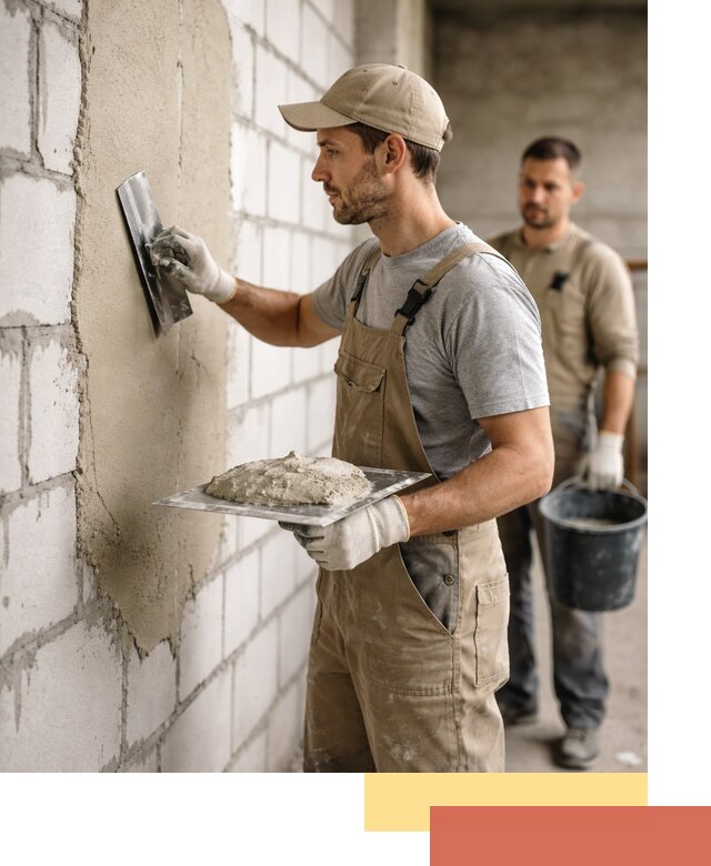 Штукатурка стен из газобетона в Морозовске под ключ