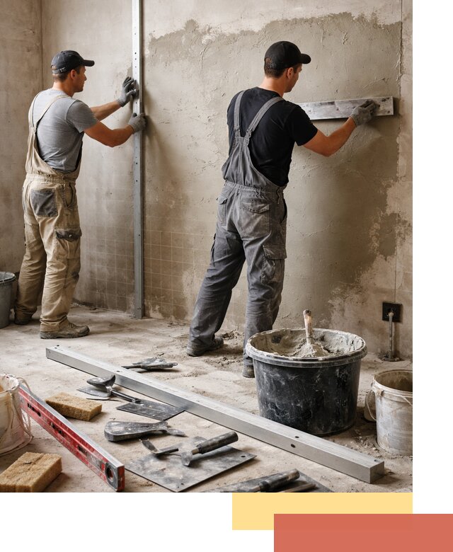 Профессиональная штукатурка стен под плитку в Морозовске