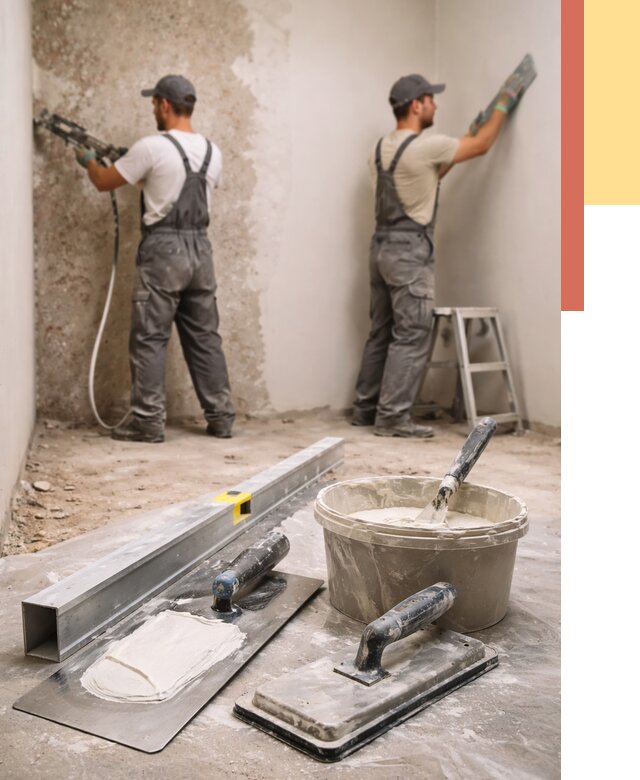 Штукатурка стен под обои в Морозовске от 4620 руб./м2 — выравнивание под обои | ОТДЕЛОЧНИК-Мрз