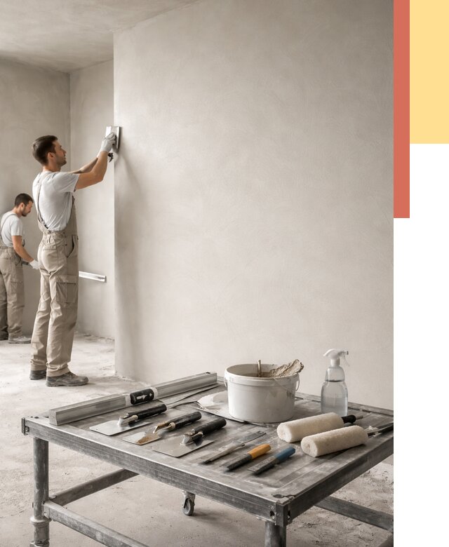 Штукатурка стен под покраску в Морозовске от 4620 руб./м² — качественно и недорого | ОТДЕЛОЧНИК-Мрз