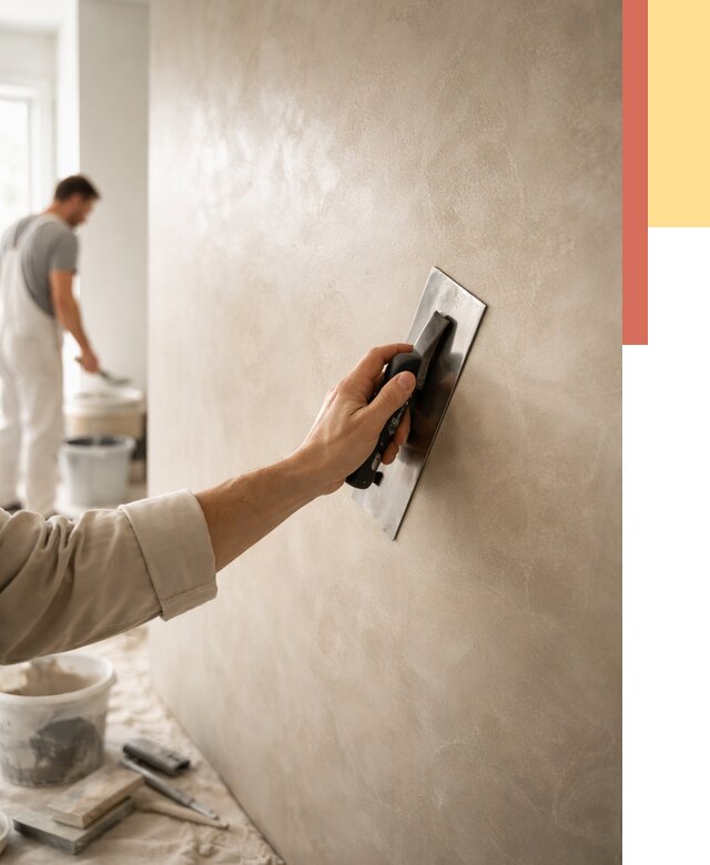 Венецианская штукатурка в Морозовске от 3593 руб/м² — нанесение стен под ключ | ОТДЕЛОЧНИК-Мрз