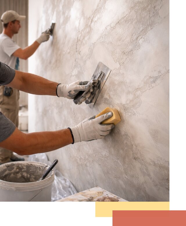 Декоративная штукатурка под мрамор в Морозовске для стен и потолков