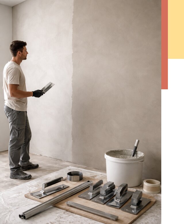 Нанесение микроцемента на стены в Морозовске от 3285 руб./м2 под ключ | ОТДЕЛОЧНИК-Мрз