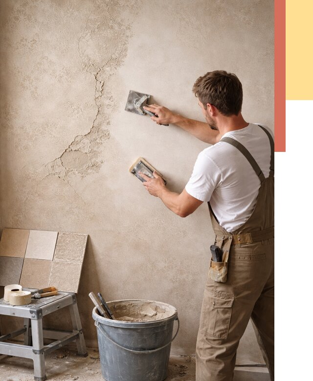 Ремонт декоративной штукатурки в Морозовске от 4620 руб. под ключ | ОТДЕЛОЧНИК-Мрз