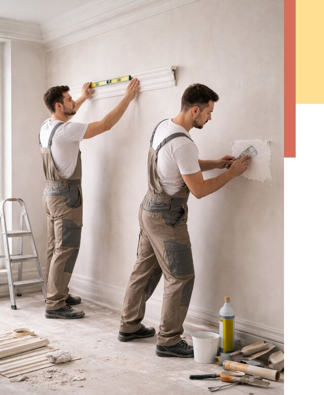 Монтаж лепнины на стены в Морозовске от 4620 руб. — недорого, быстро | ОТДЕЛОЧНИК-Мрз