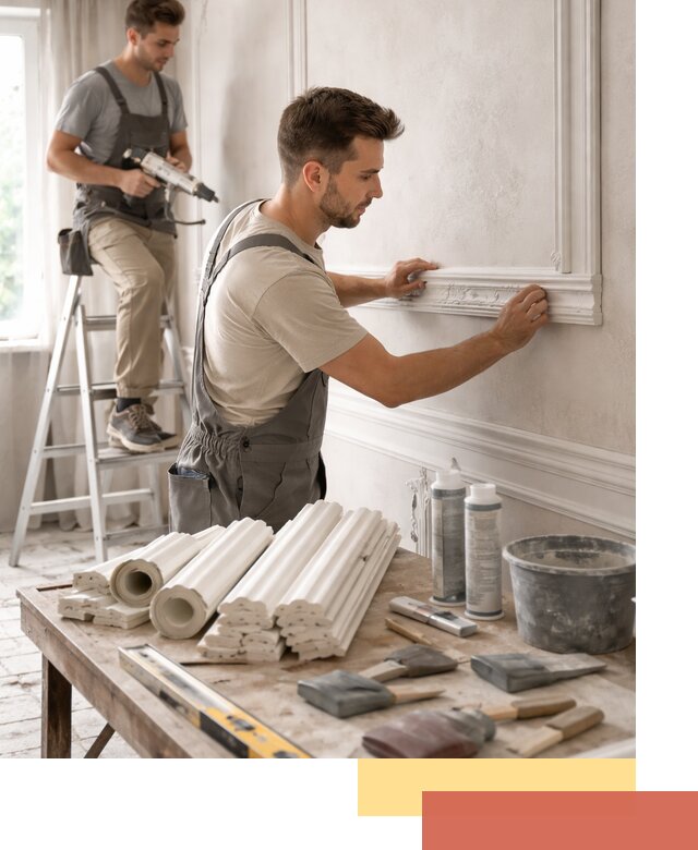 Монтаж лепнины на стены в Морозовске профессионально и качественно