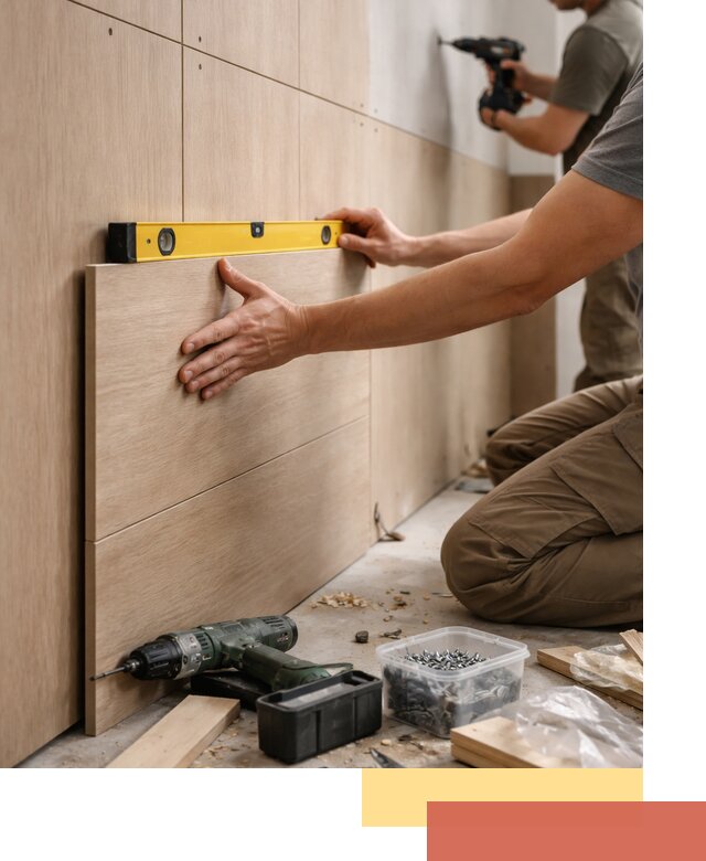 Профессиональный монтаж МДФ панелей на стены в Морозовске