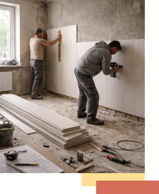 Монтаж ПВХ панелей на стены в Морозовске качественно и быстро