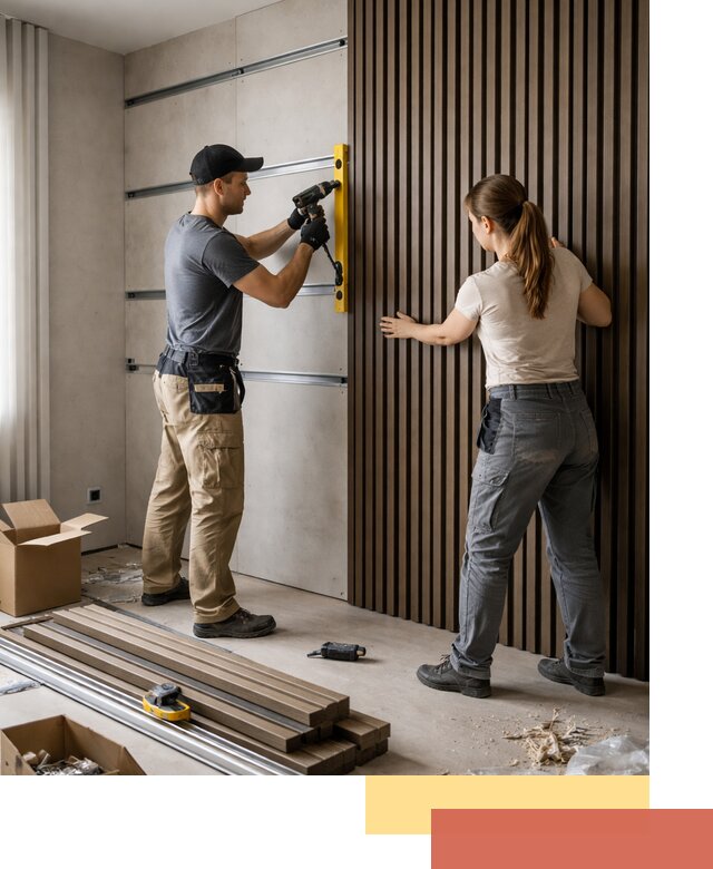 Монтаж реечных панелей на стены в Морозовске