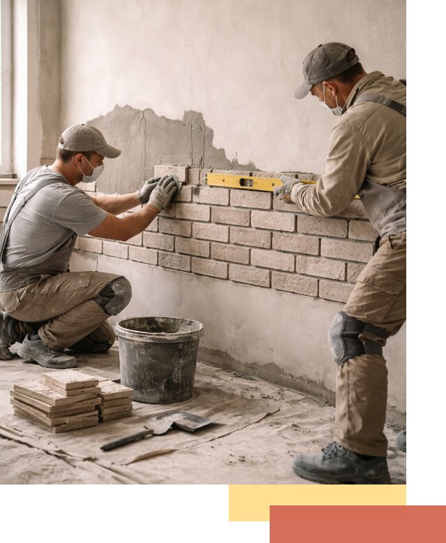 Монтаж декоративного кирпича профессионально в Морозовске