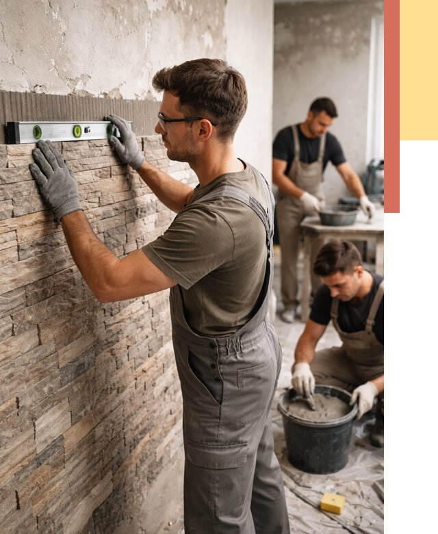 Монтаж искусственного камня в Морозовске от 4620 руб. под ключ | ОТДЕЛОЧНИК-Мрз