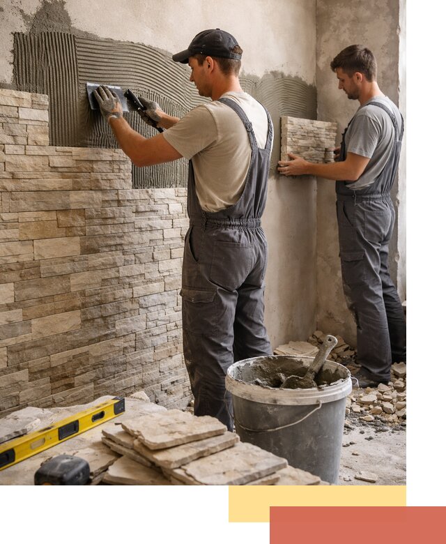 Монтаж искусственного камня в Морозовске — облицовка стен и фасадов