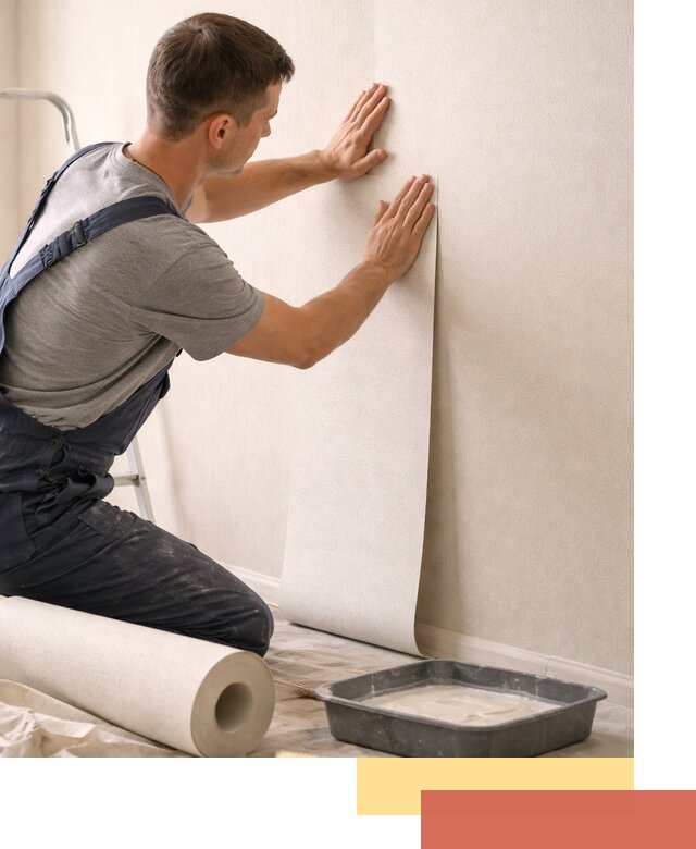 Поклейка флизелиновых обоев в Морозовске качественно и быстро