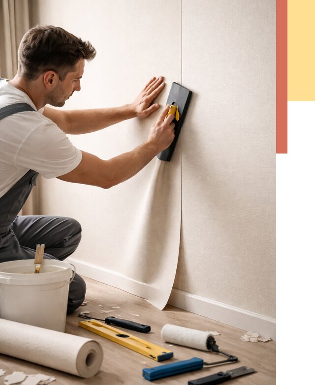 Поклейка виниловых обоев в Морозовске от 4620 руб. | Быстро и недорого — ОТДЕЛОЧНИК-Мрз