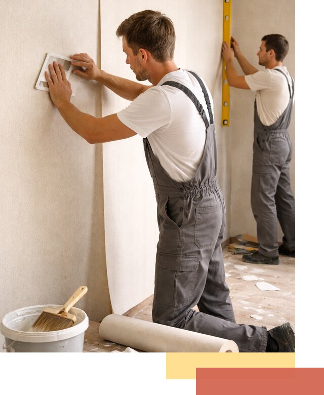 Поклейка бумажных обоев в Морозовске качественно и недорого