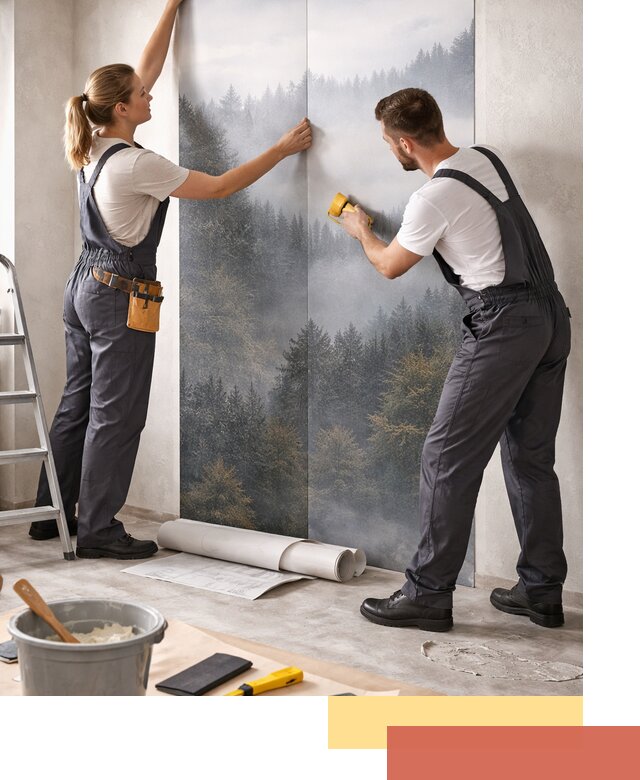 Поклейка фотообоев профессионально в Морозовске под ключ