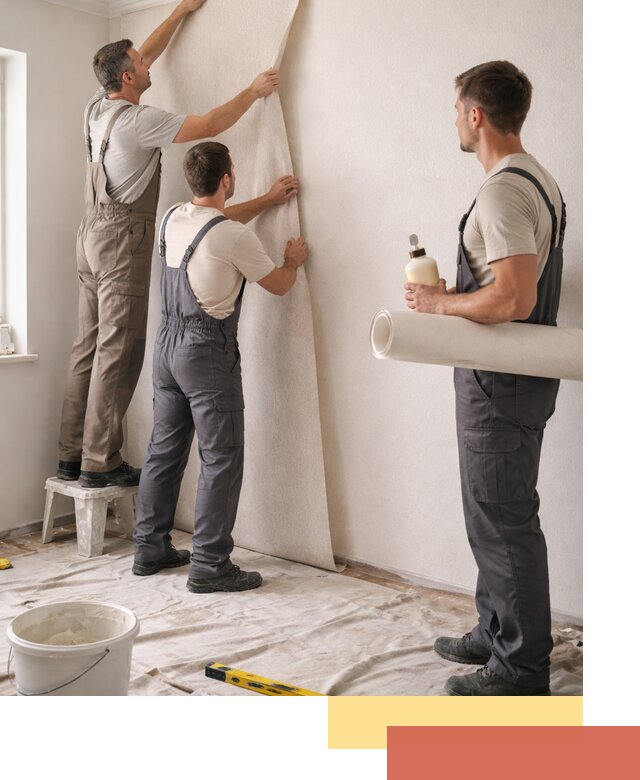 Оклейка стен обоями в Морозовске — качественно и профессионально