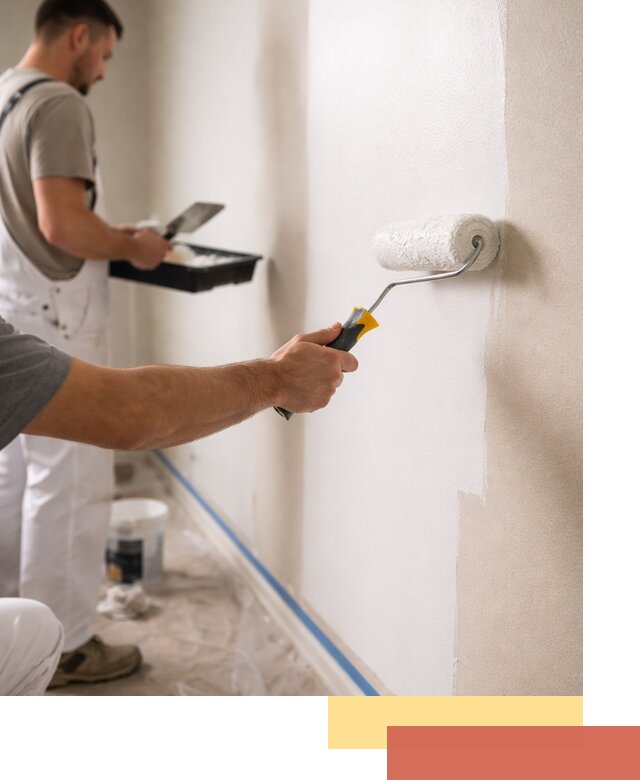 Покраска стен акриловой краской профессионально в Морозовске