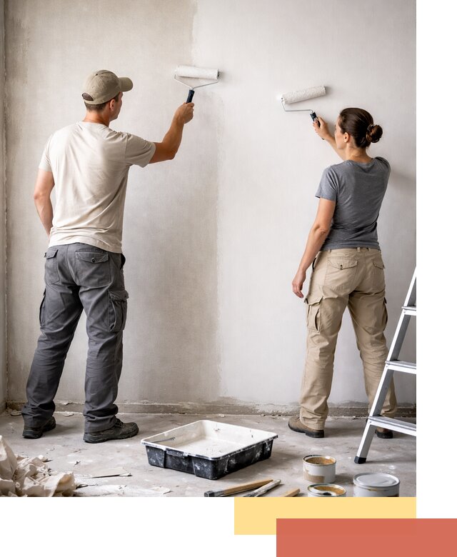 Окраска стен по стеклохолсту в Морозовске качественно и долговечно