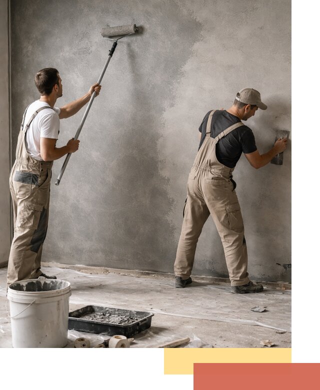 Покраска стен под бетон в Морозовске профессионально и недорого