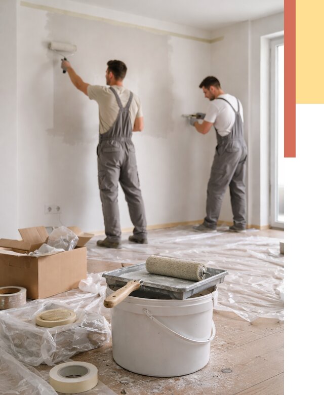 Покраска стен в квартире в Морозовске от 2567 руб/м2 — быстро и недорого | ОТДЕЛОЧНИК-Мрз