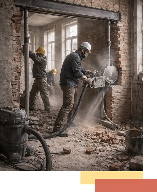 Прорезка проема в стене под дверной или оконный проем в Морозовске