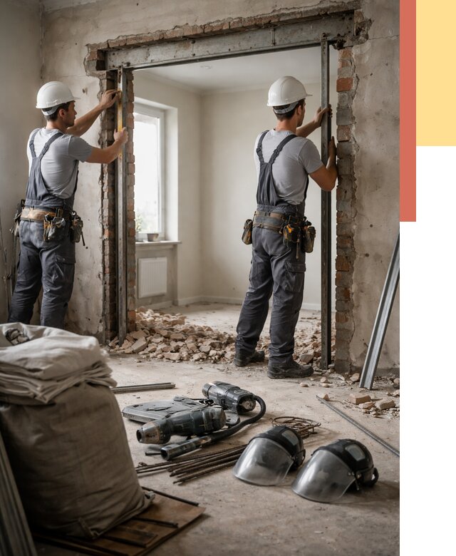 Расширение дверного проема в Морозовске от 12833 руб. под ключ | ОТДЕЛОЧНИК-Мрз