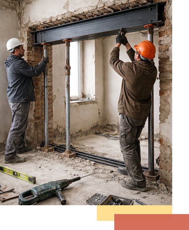 Усиление проема в стене в Морозовске для расширения и безопасности