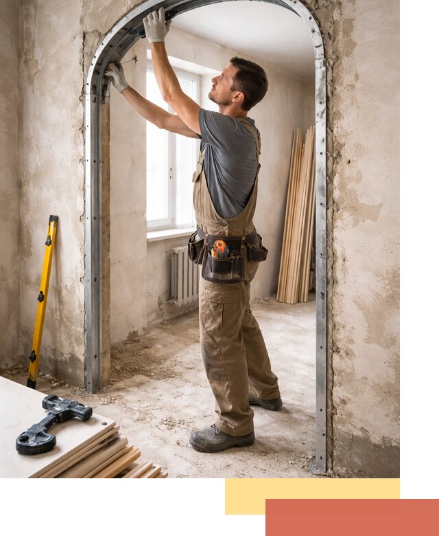 Устройство арочного проема в Морозовске под ключ