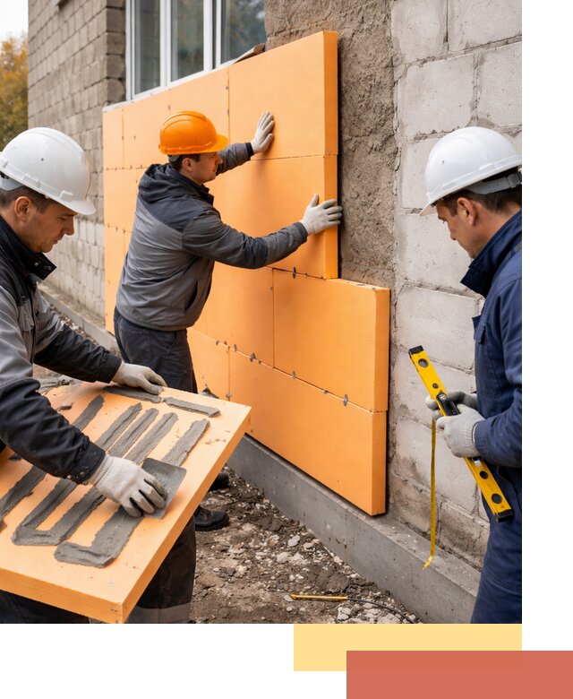 Утепление фасада пеноплексом под ключ в Морозовске