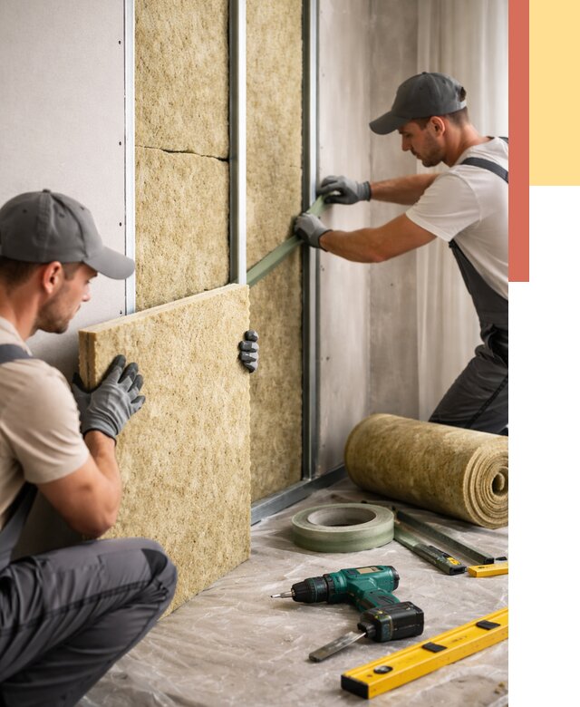 Шумоизоляция стен в Морозовске под ключ от 1899 руб. | ОТДЕЛОЧНИК-Мрз