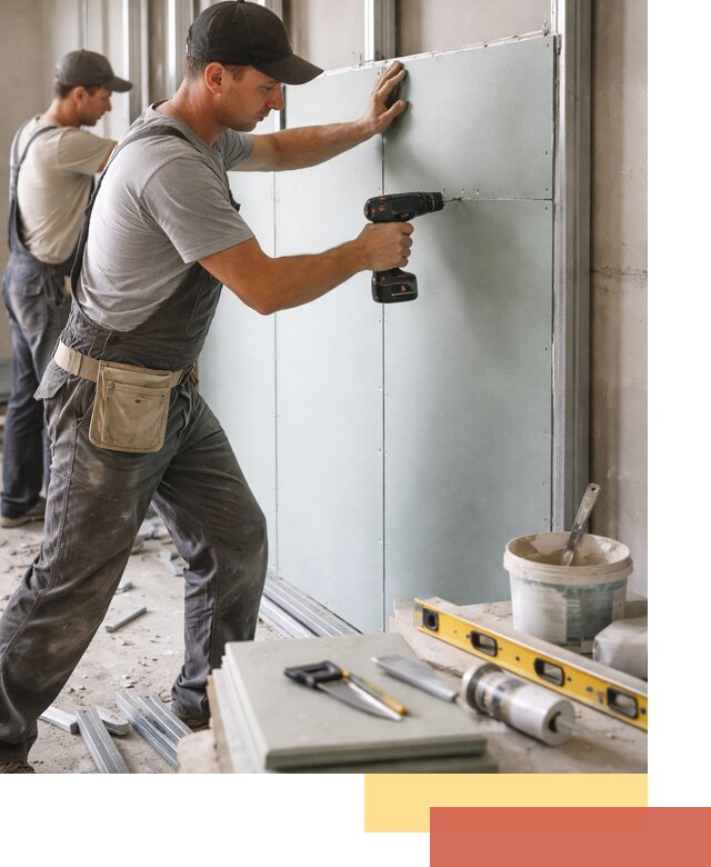 Кладка влагостойких перегородок ПГП в Морозовске