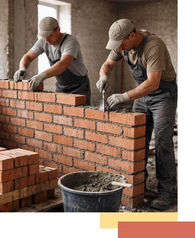 Кладка кирпичных перегородок под ключ в Морозовске