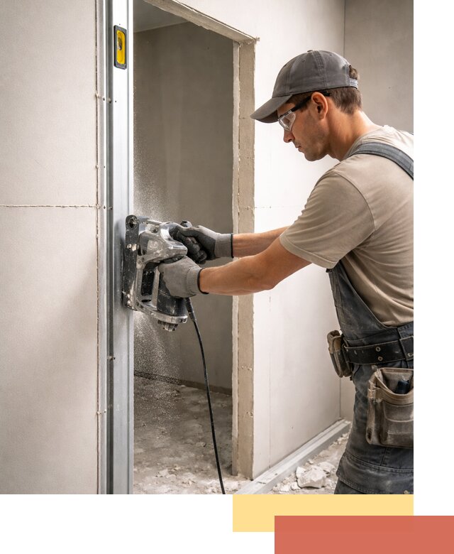 Устройство дверного проема в перегородке в Морозовске