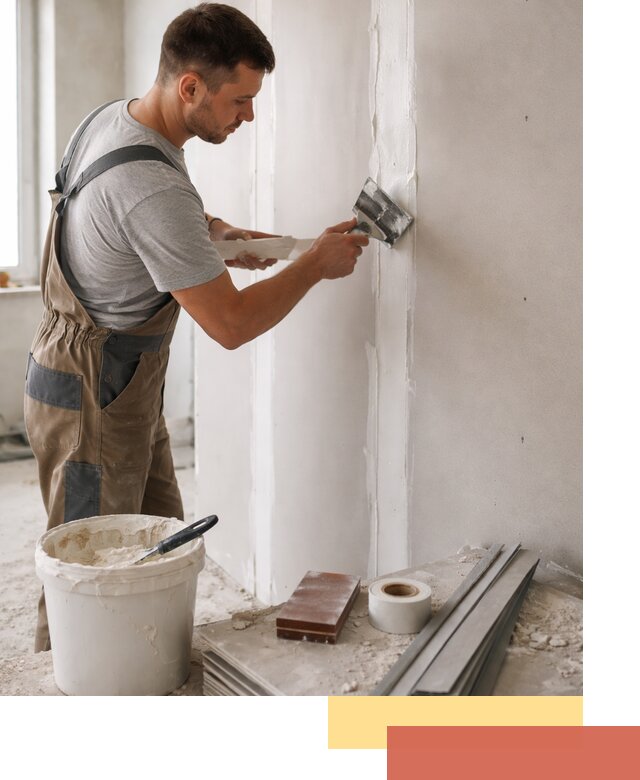 Шпаклевка перегородок из гипсокартона в Морозовске качественно и быстро