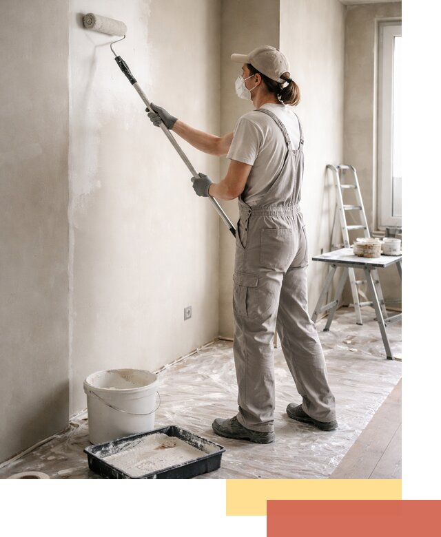 Покраска перегородок из гипсокартона в Морозовске качественно и недорого