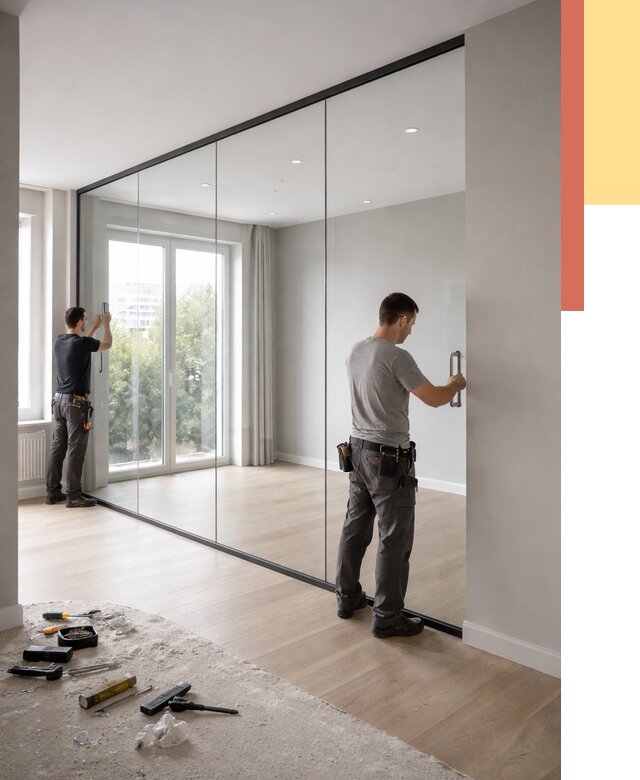 Изготовление стеклянных перегородок в Морозовске от 12679 руб. под ключ | ОТДЕЛОЧНИК-Мрз